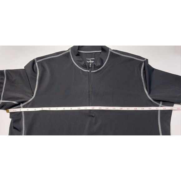 Lands End Mens Large 42-44 Black Athletic Shirt Tee Spandex Blend Lightweight - Picture 7 of 13